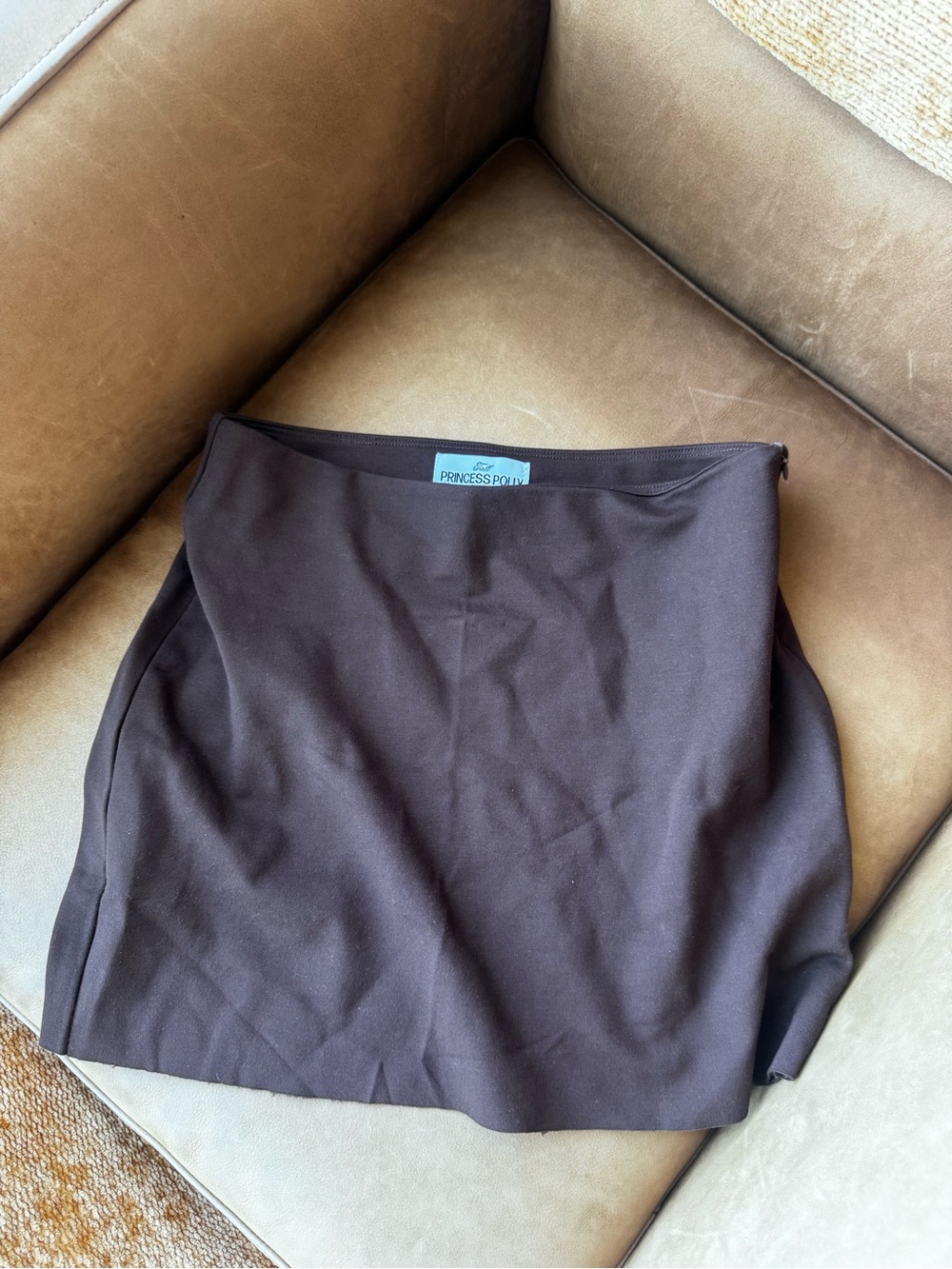 Princess Polly Dark Brown Mini Skirt